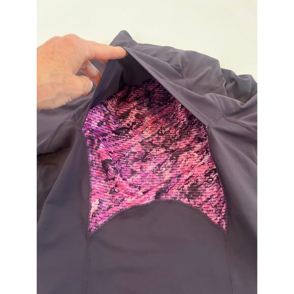 MARMOT WOMENS LIGHTWEIGHT LONG SLEEVE PULLOVER 3/4 ZIP JACKET BASELAYER PURPLE - Picture 8 of 13